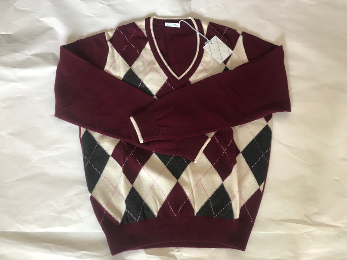 BALLANTYNE(발란타인) 아가일패턴 울 니트 스웨터 상품이미지2