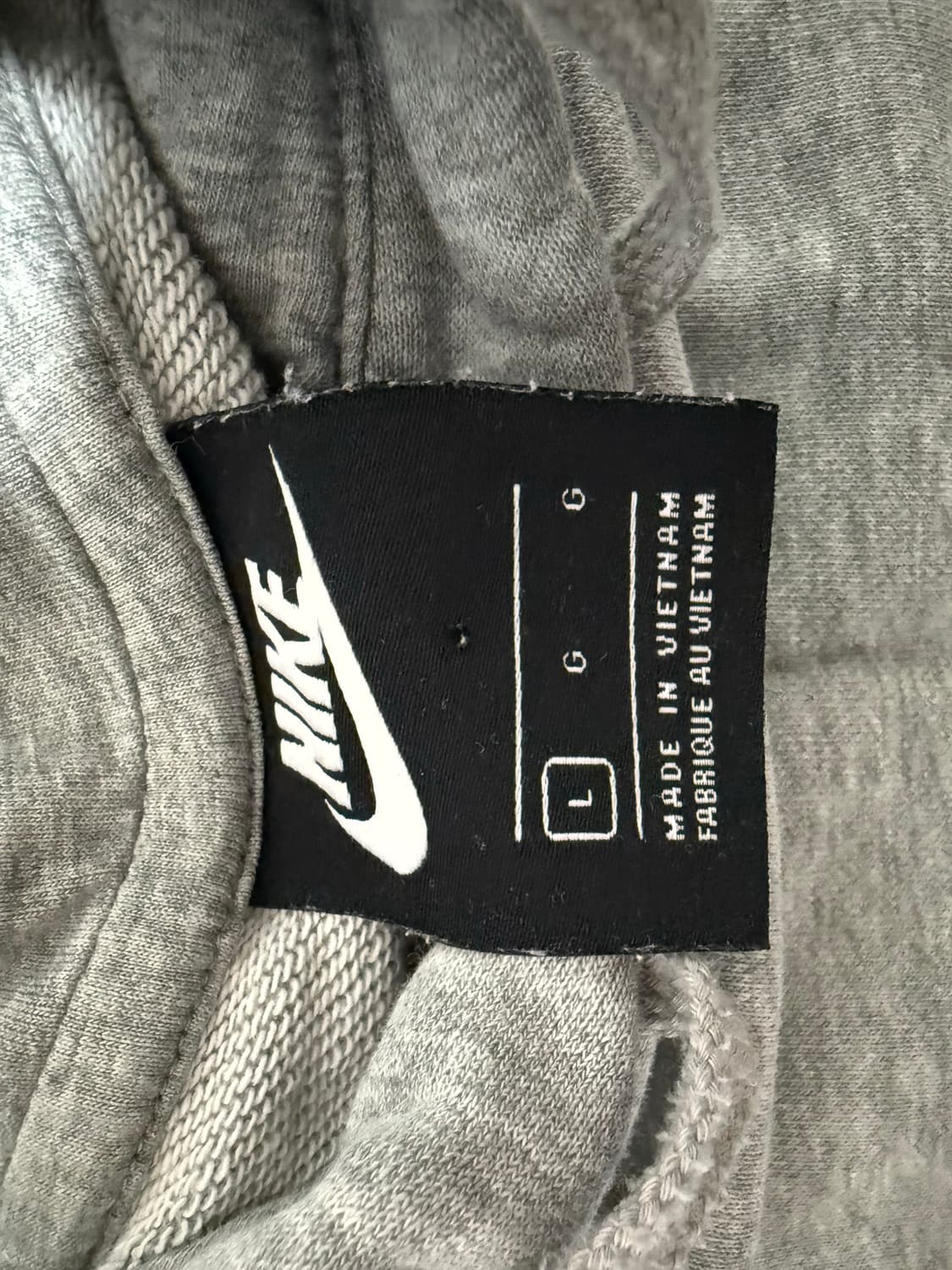 홍대매장구매 : 나이키 회색 후드티 L 상품이미지2