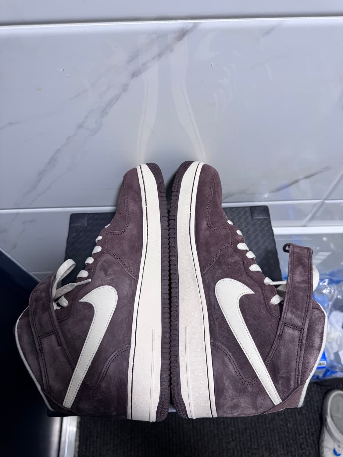 나이키 에어포스 1 미드 ‘07 QS 초콜릿 280 상품이미지6