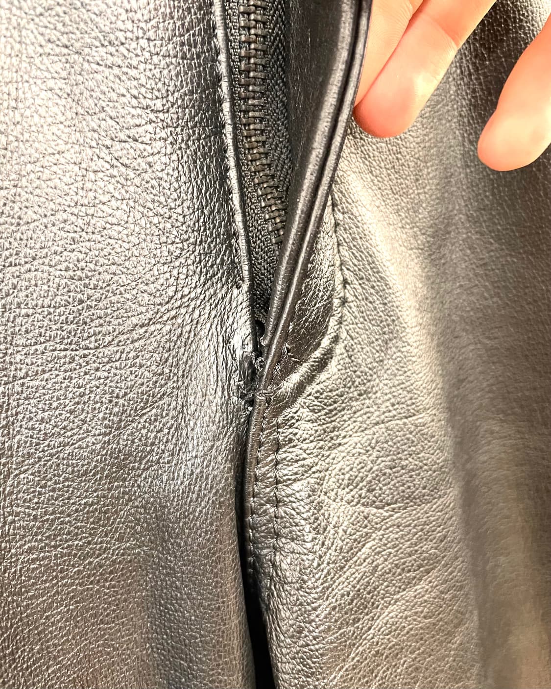 [L] 90s 플레어 레더 팬츠 상품이미지6