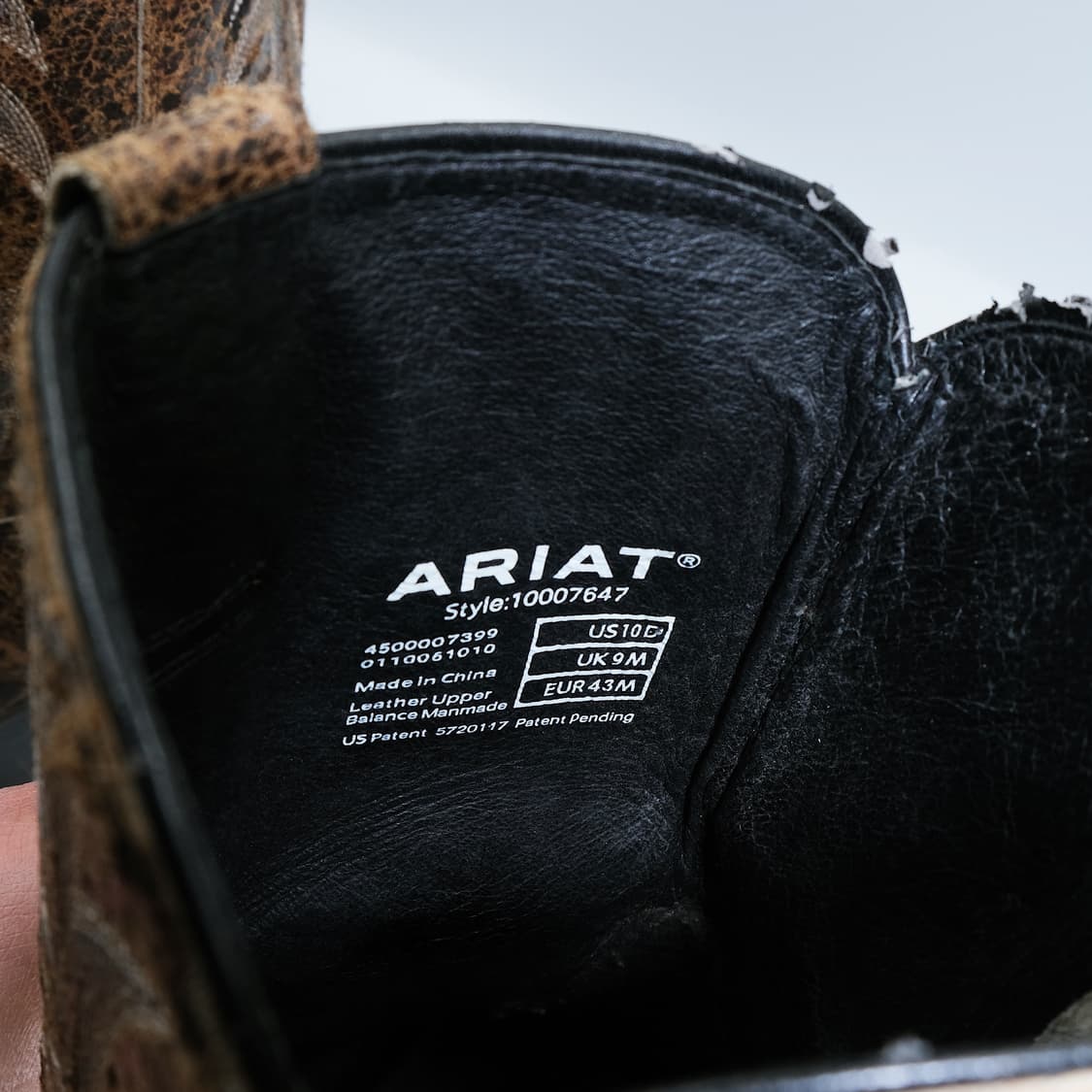 아리엣(ARIAT) 웨스턴 레더 부츠 10D(280) BT28005 상품이미지10