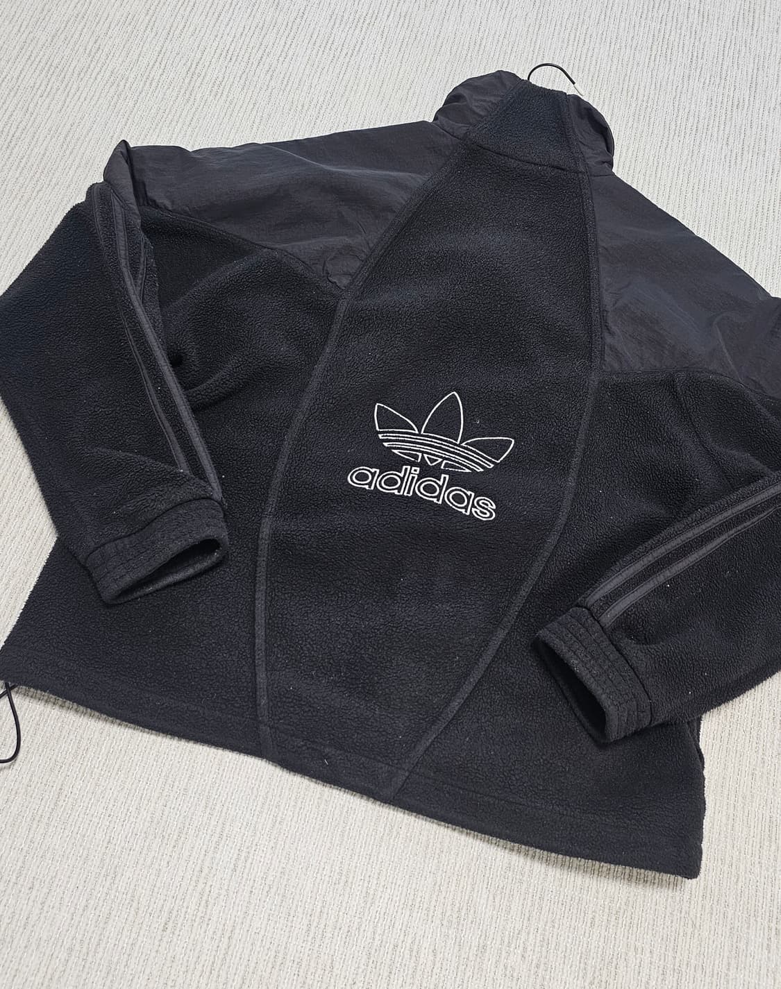 아디다스 빈티지 빅로고 후리스 L 상품이미지4