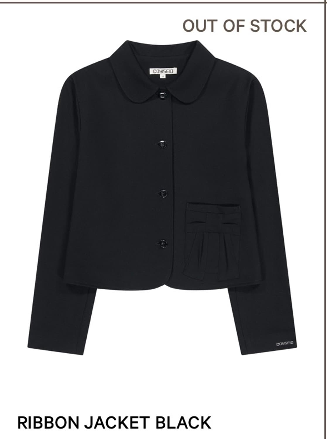 COYSEIO ribbon jacket black 상품이미지2