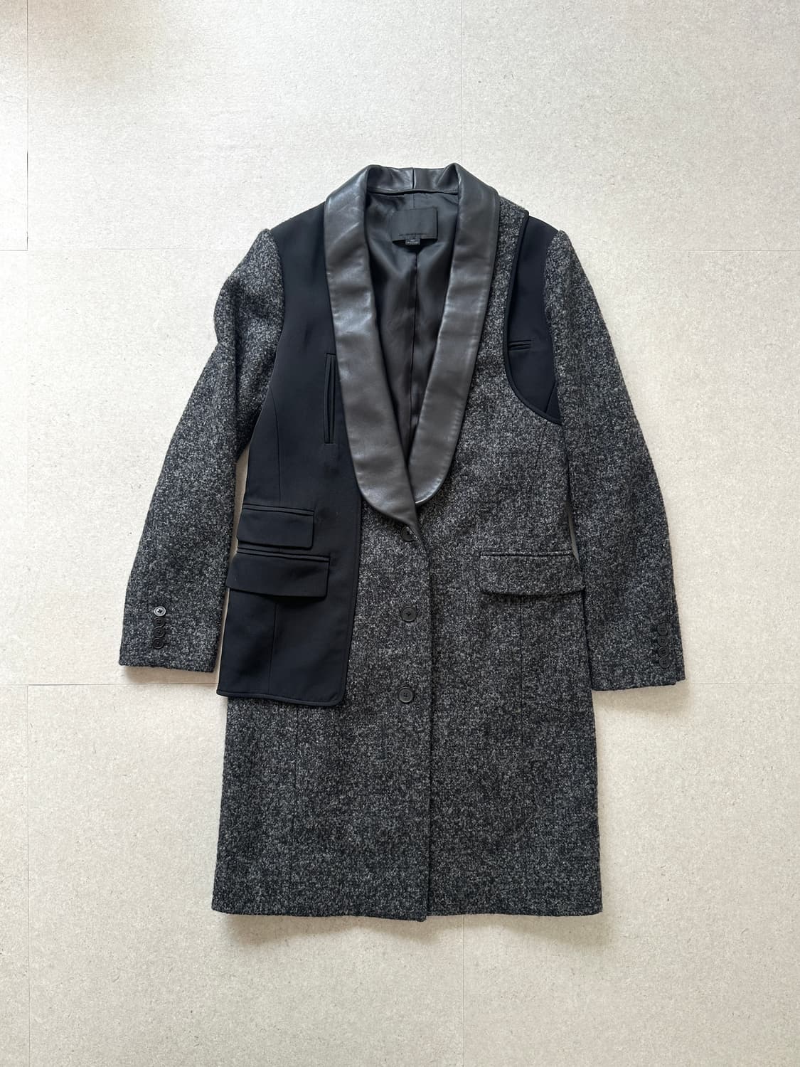 알렉산더왕 레이어드 블레이저 레더 코트 상품이미지1