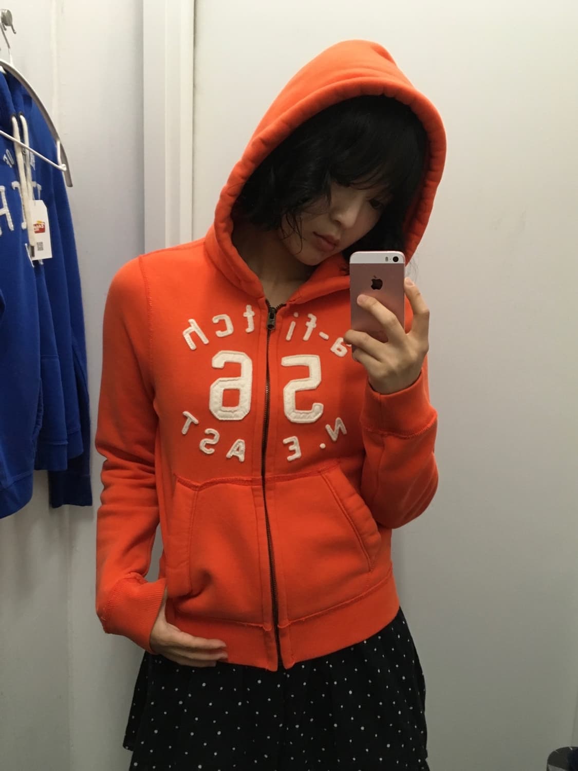아베크롬비 후드집업 오렌지 상품이미지2