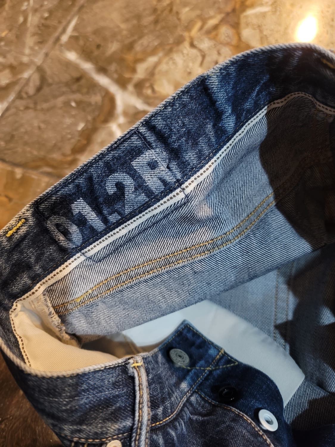 비즈빔 셀비지 워싱 데님팬츠  상품이미지4