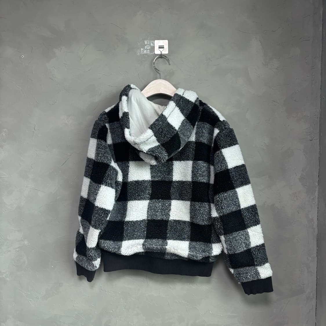 폴로 랄프로렌 체크패턴 플리스 후드집업 상품이미지5