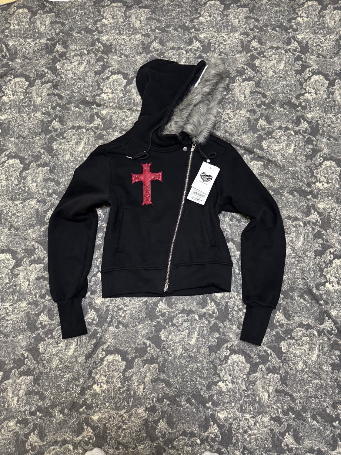 gt fur unbalance hood zip up 상품이미지2