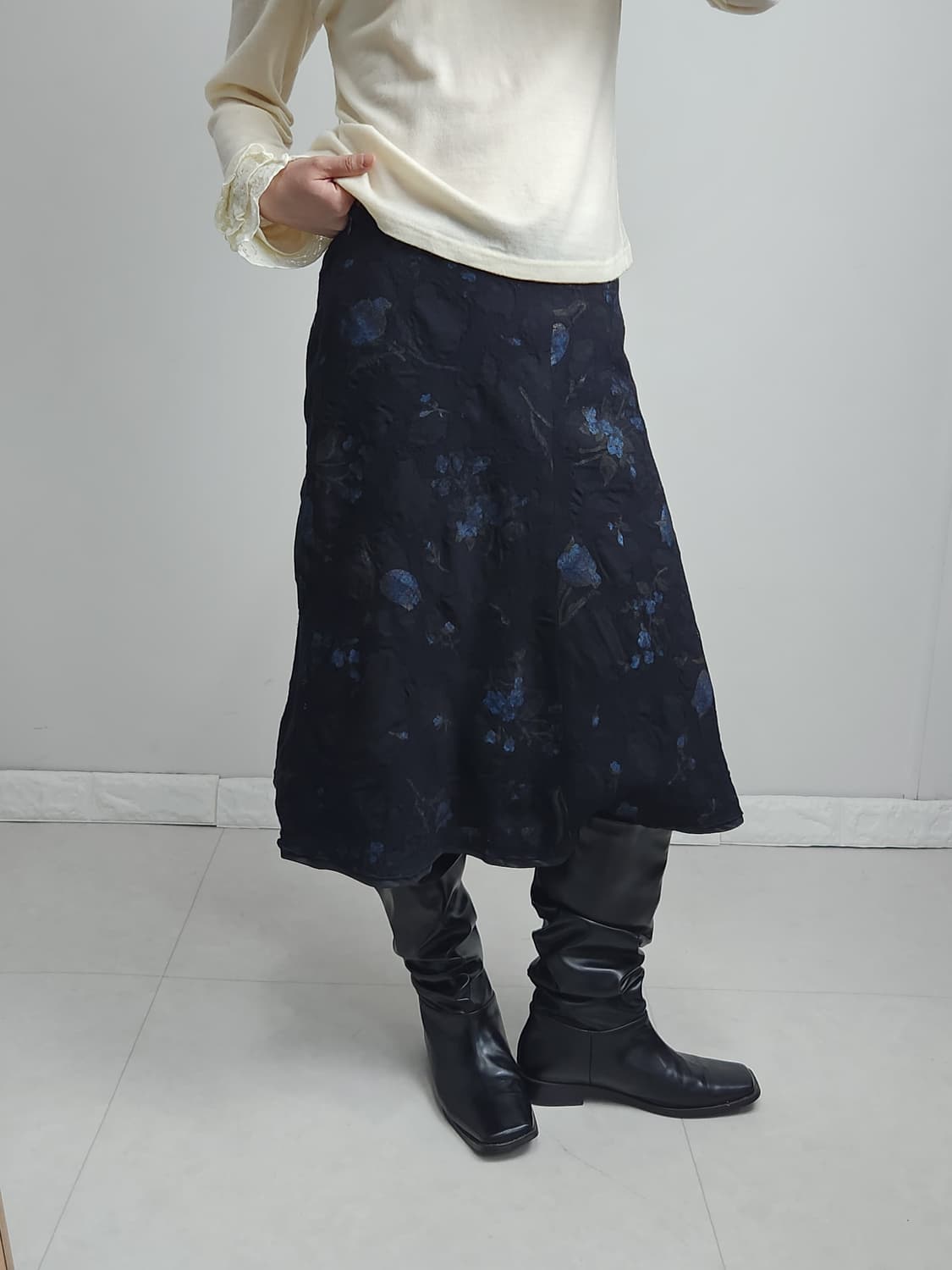 플로럴 울 스커트 상품이미지5