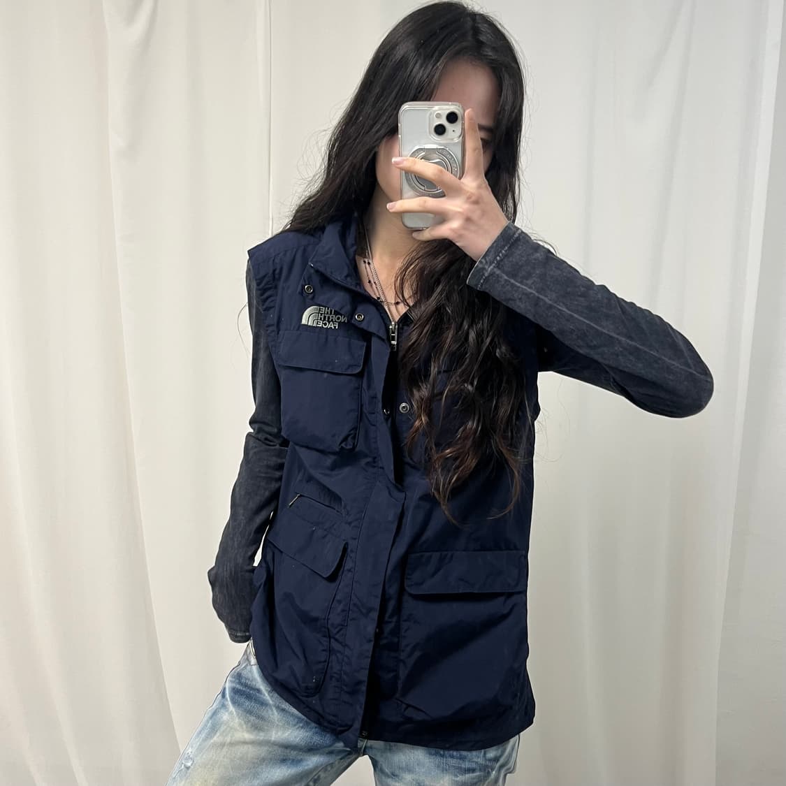The North Face Navy Vest Windbreaker  상품이미지1