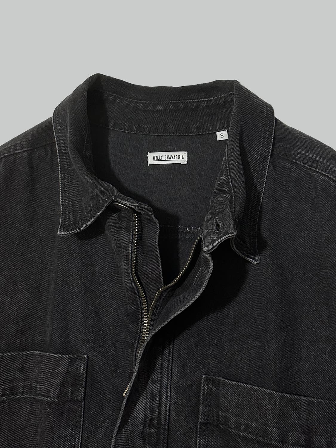 윌리 차바리아 오버사이즈 집업 데님 자켓 상품이미지3