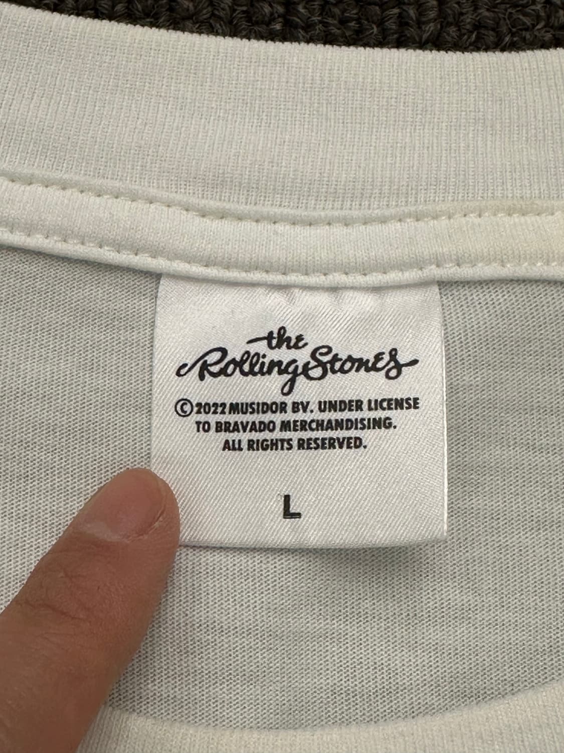 L)롤링스톤스 빈티지 밴드 로고 프린팅 브라바도 반팔 상품이미지3