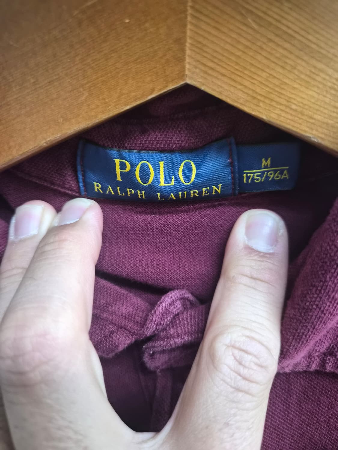 M) 폴로 랄프로렌 와펜 와인색 카라티 팝니다 상품이미지4