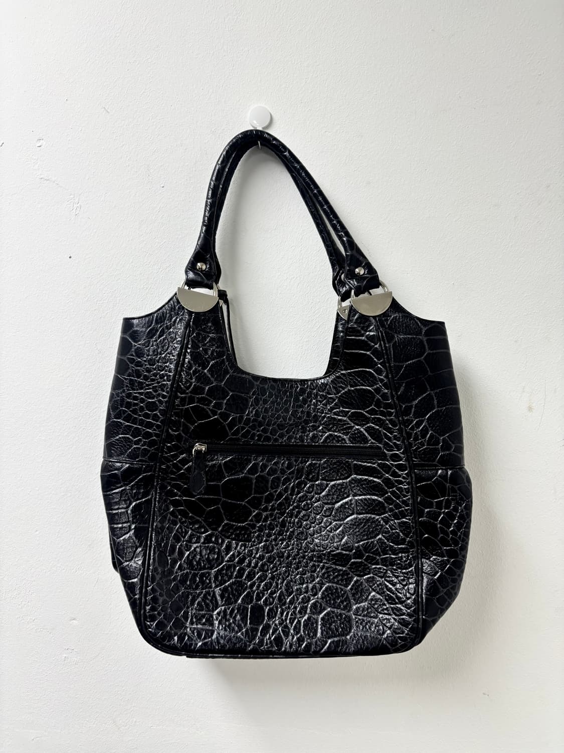“Vintage” Y2K Snake Pattern Black Leathe 상품이미지3