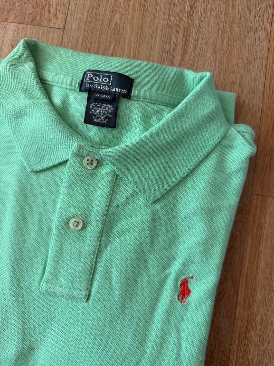 폴로 랄프로렌 보이즈 긴팔 카라티 XL(18-20) 상품이미지4