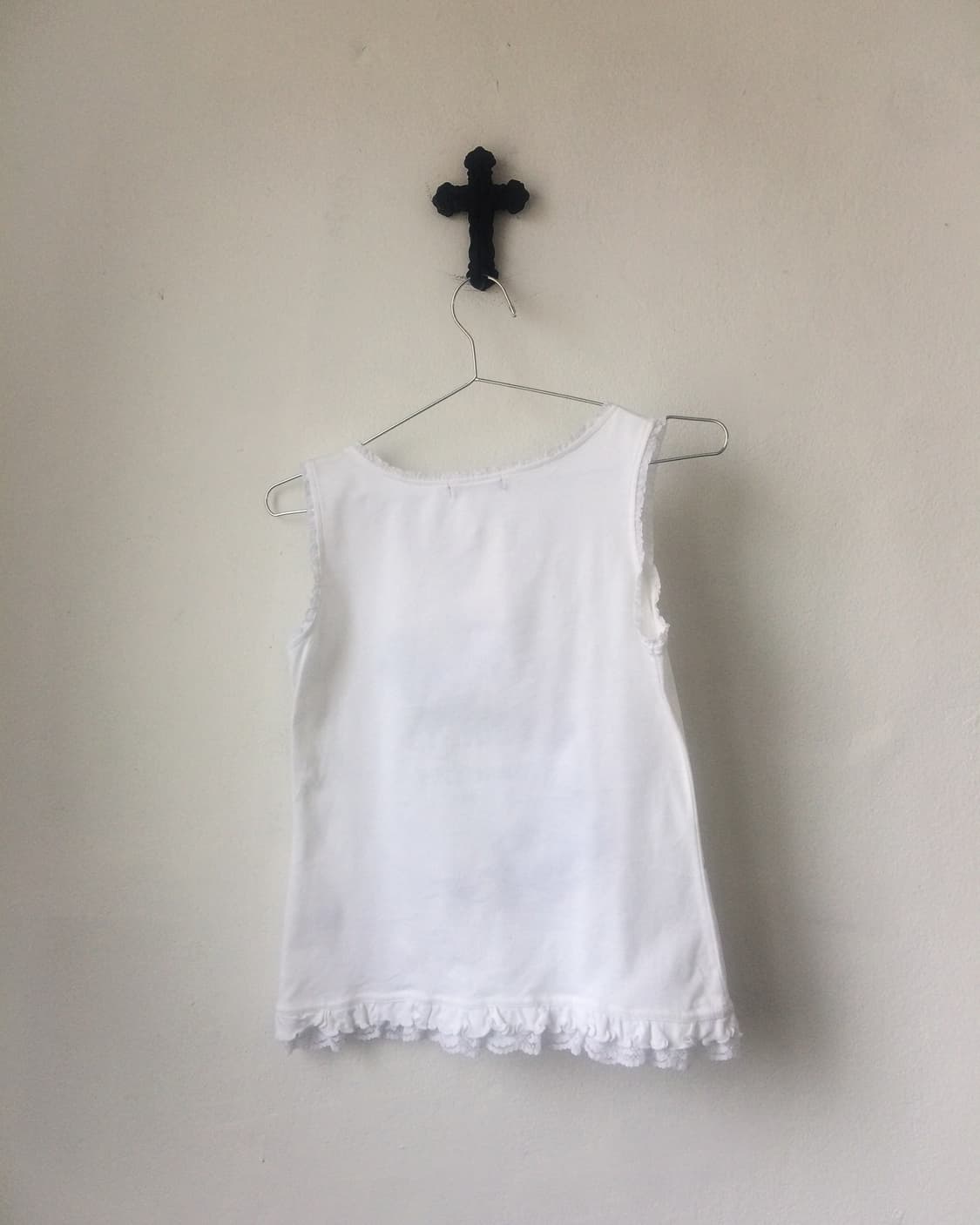 Printing point frill sleeveless 상품이미지3