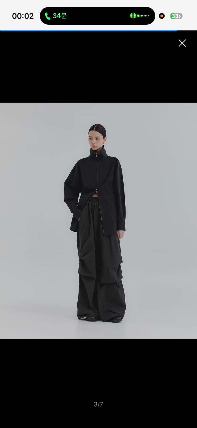 단종)트리밍버드 하이넥집업셔츠 high neck zip up shirts 상품이미지5