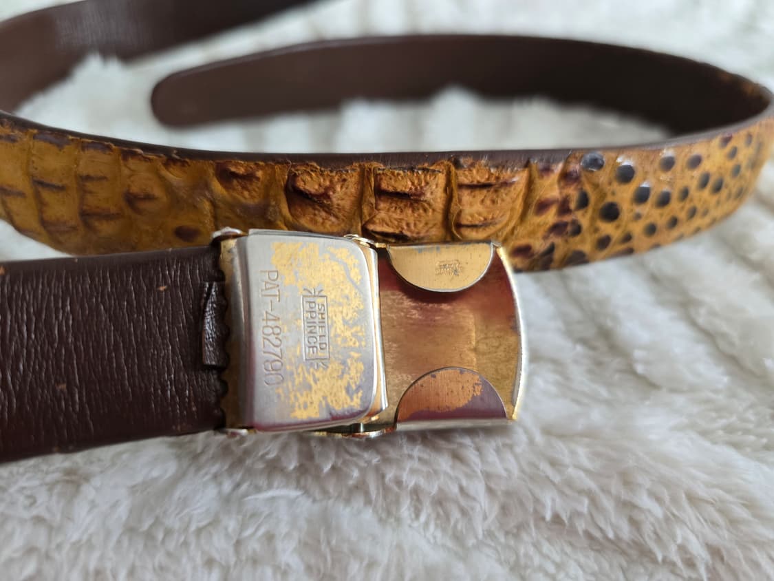 RARE 80s Japan Archive - Crocodile Belt 상품이미지8