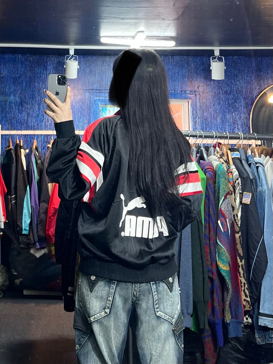 퓨마 올드스쿨 블랙 레드 져지 95  상품이미지3