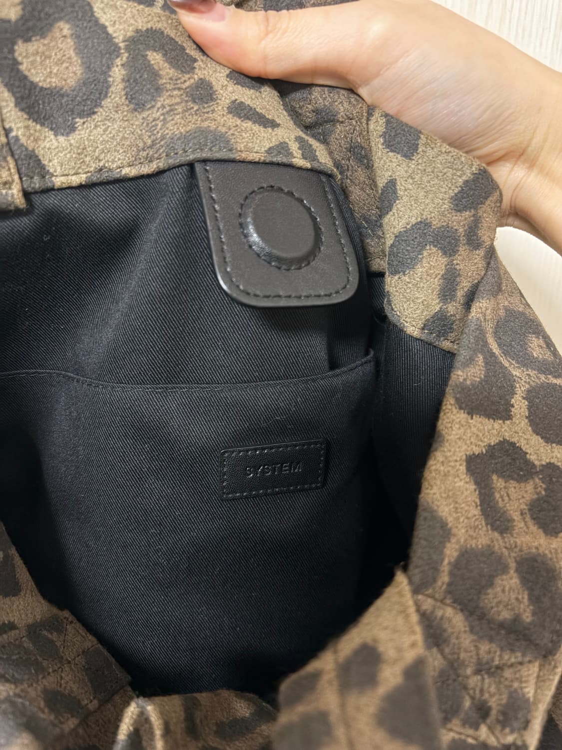 System 레오파드 플렌 백 상품이미지5