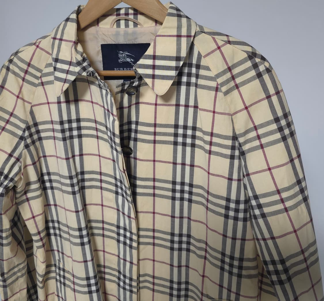 버버리 정품 런던 노바체크 코트 여성 66 77 이태리 트렌치코트 바람막 상품이미지5