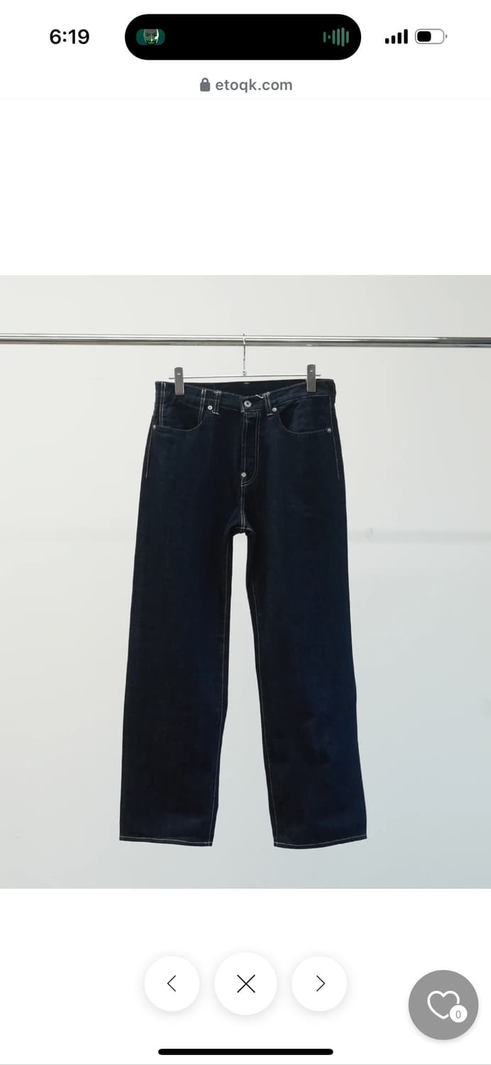 택포) 유스오브더워터 youthofthewater 3006 데님팬츠 L 상품이미지1