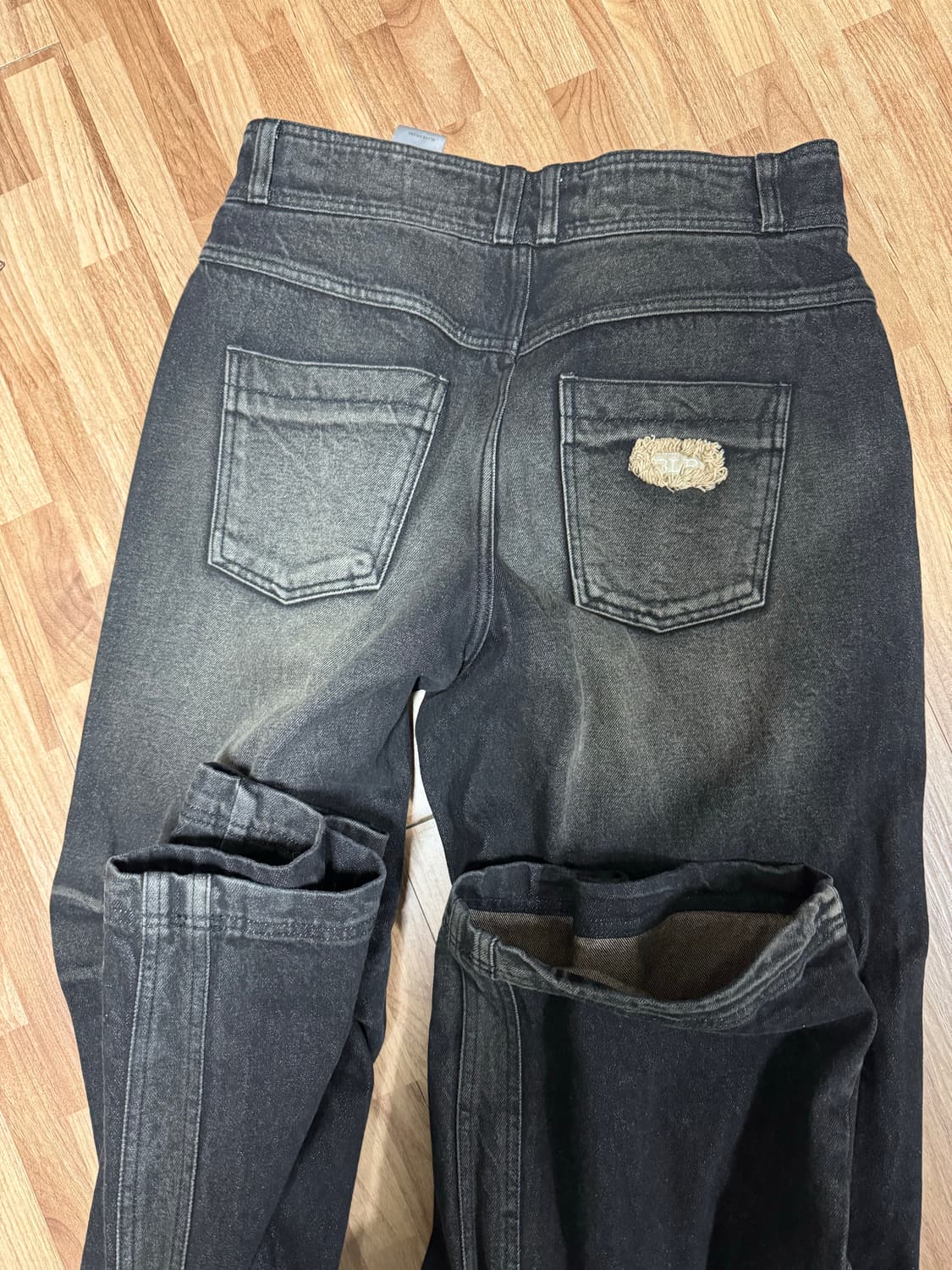 BLR 비엘알 니 포인트 데님 브라운 L 상품이미지3