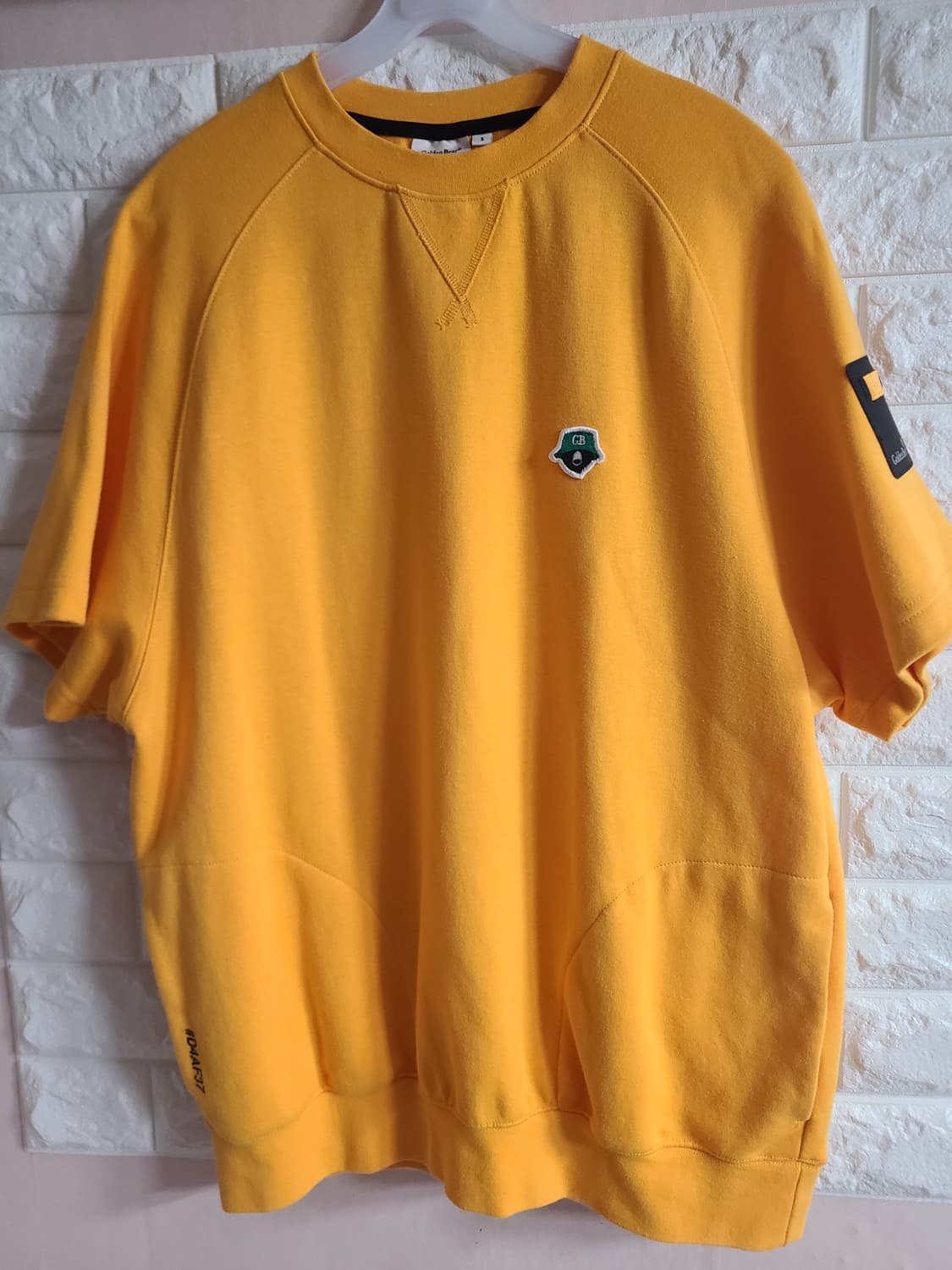 골든베어 반팔 맨투맨 옐로우 상품이미지1