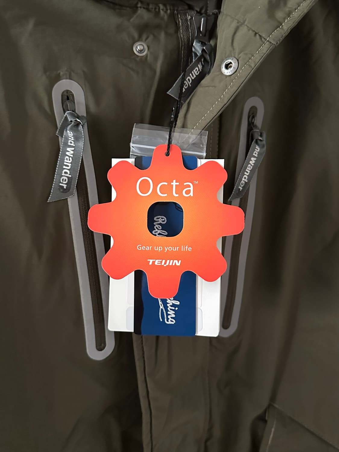 앤드원더 24fw Octa 피쉬테일 파카 그린  상품이미지2