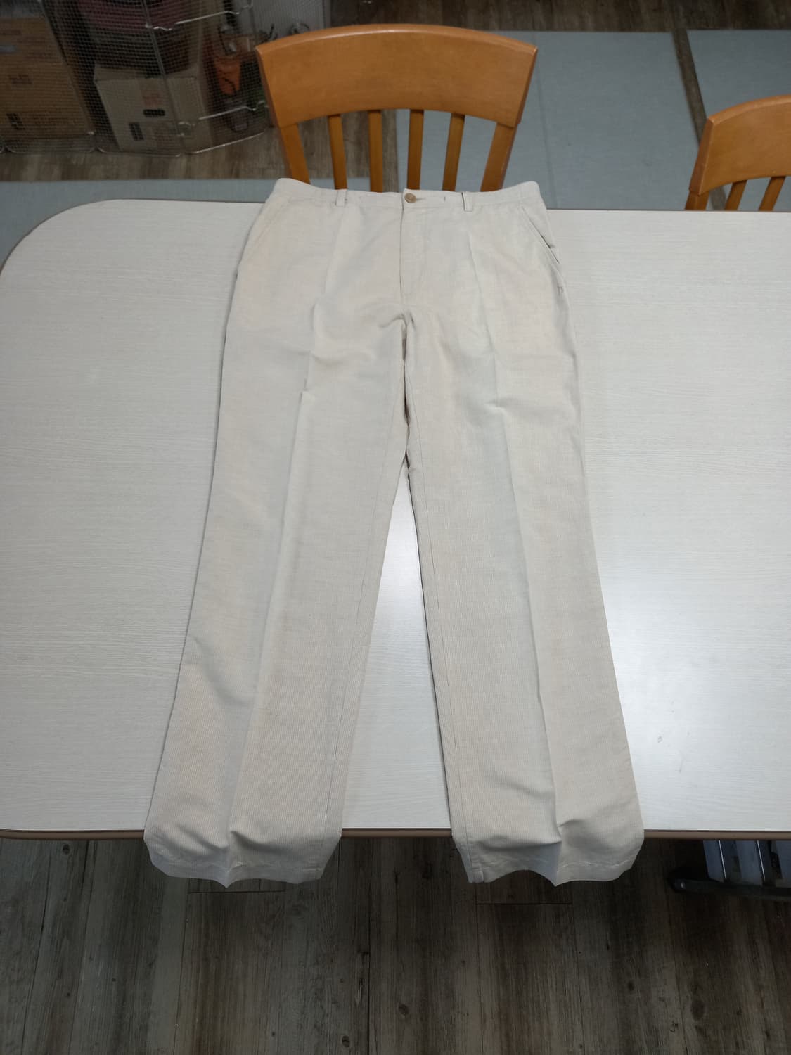 32 HAZZYS 여름용 면바지 연베이지 32-394 상품이미지1