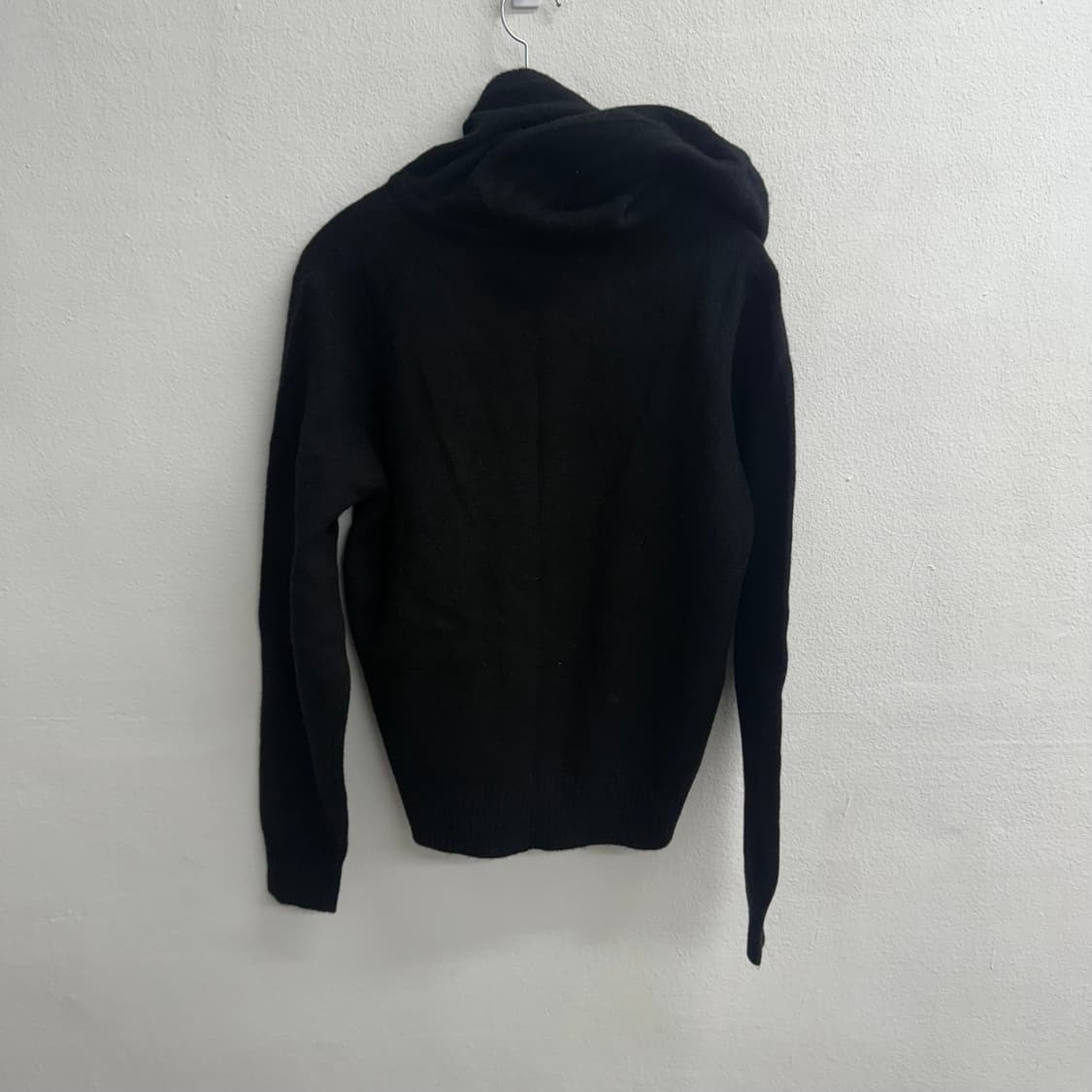 에디바우어 우멘 투웨이 블랙 니트 후드 집업 M 상품이미지4