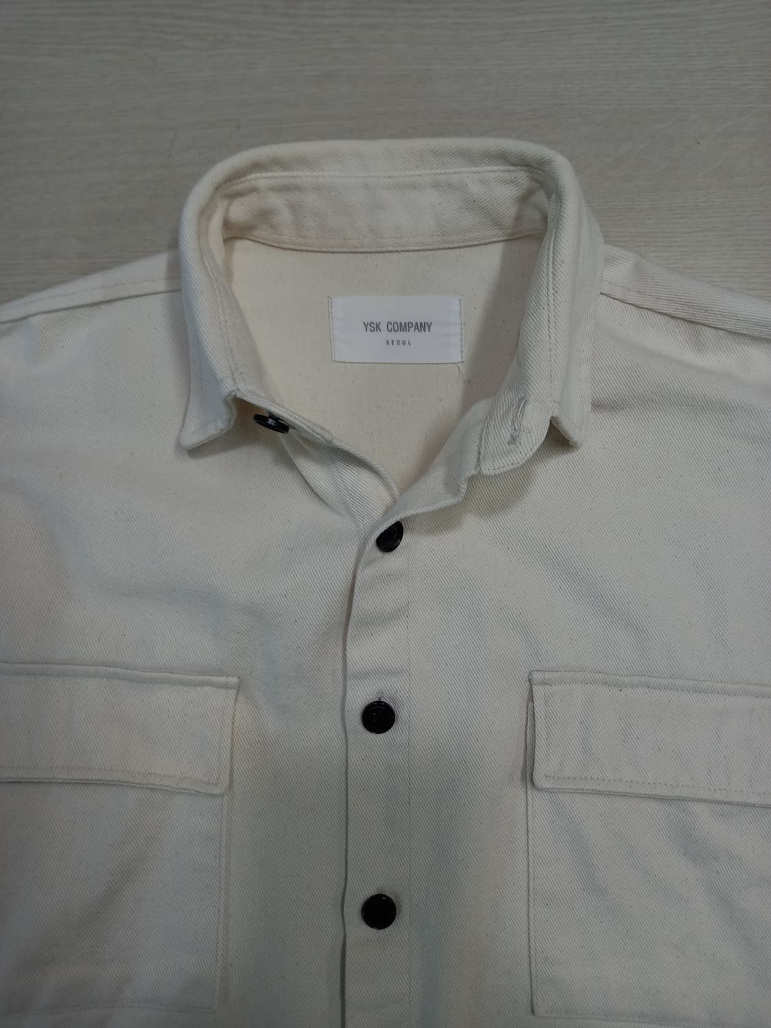 L100 YSK COMPANY Seoul 오버핏 데님자켓 크림 L-676 상품이미지4