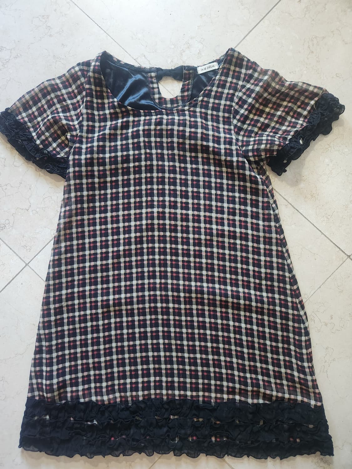 빈티지 캐캐체깔 미니 원피스 상품이미지1