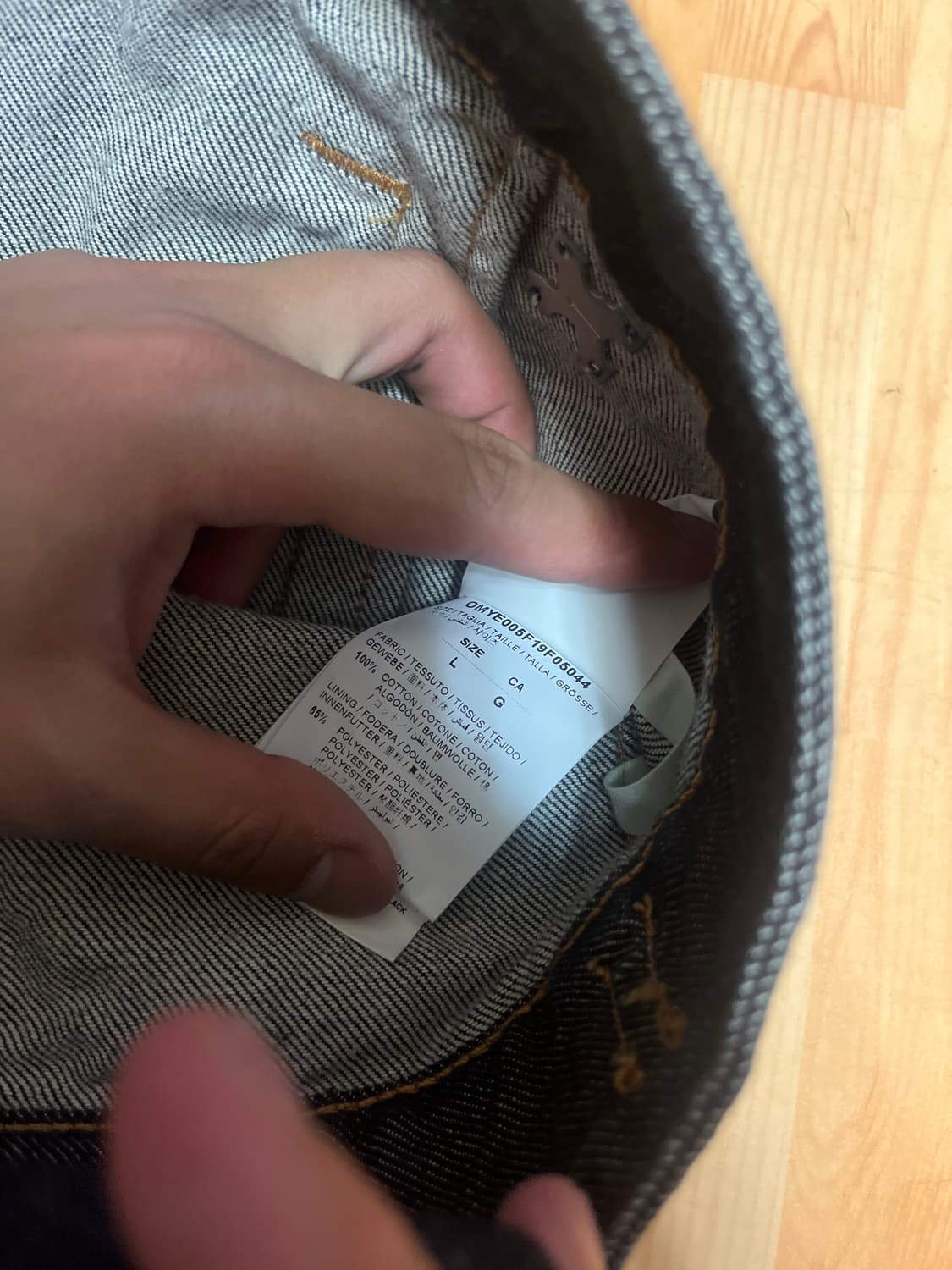 오프화이트 데님 자켓 판매합니다 상품이미지3