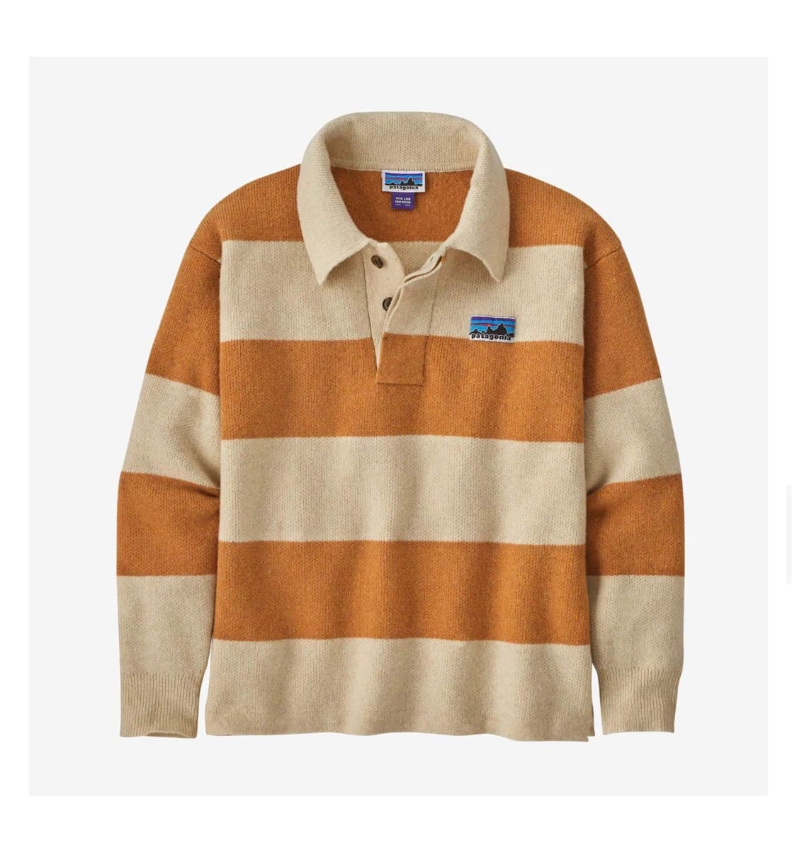 파타고니아 리사이클 울 블렌드 럭비 스웨터 드라이드 망고 상품이미지3