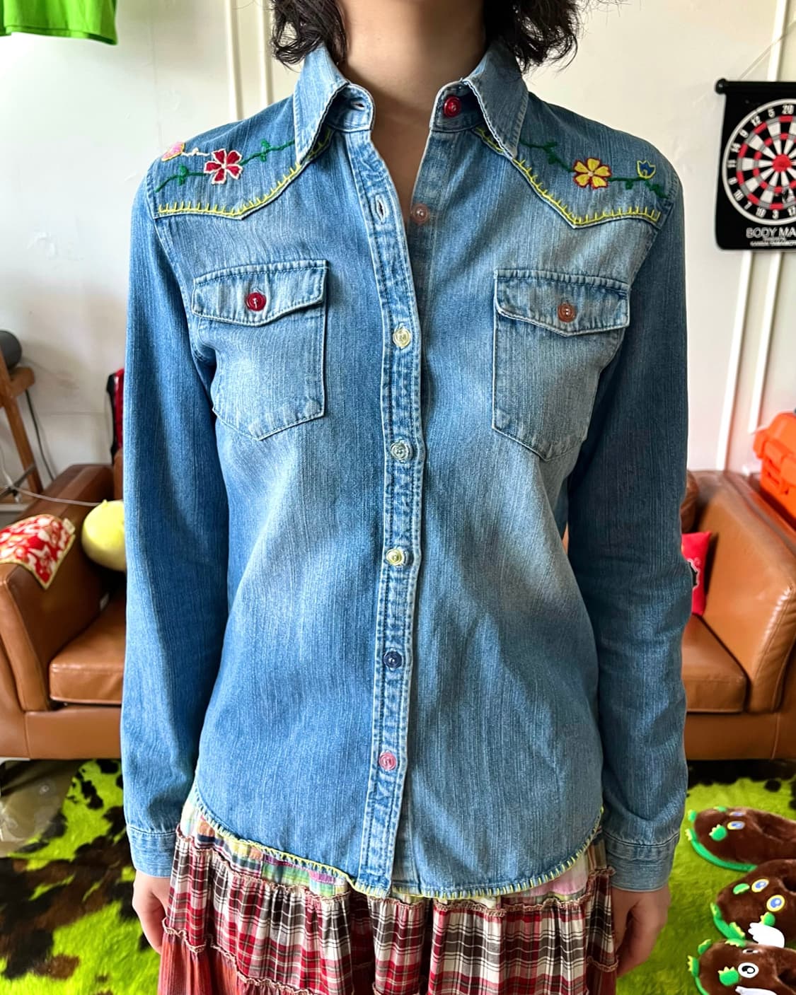 Jpn Vintage Western Stitch Denim Shirt 상품이미지2
