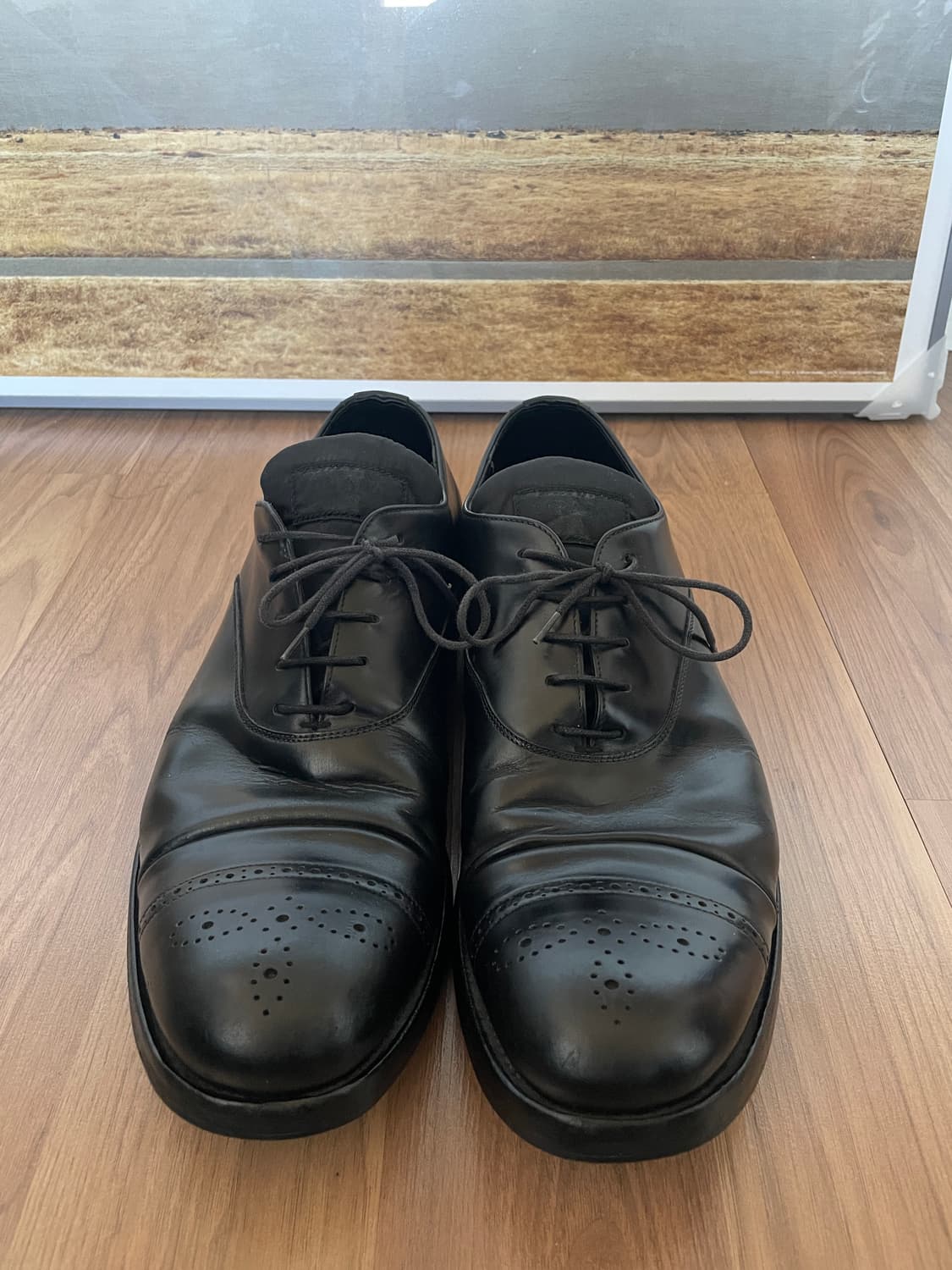 [44] 프라다 윙팁 더비 슈즈 구두prada  상품이미지1