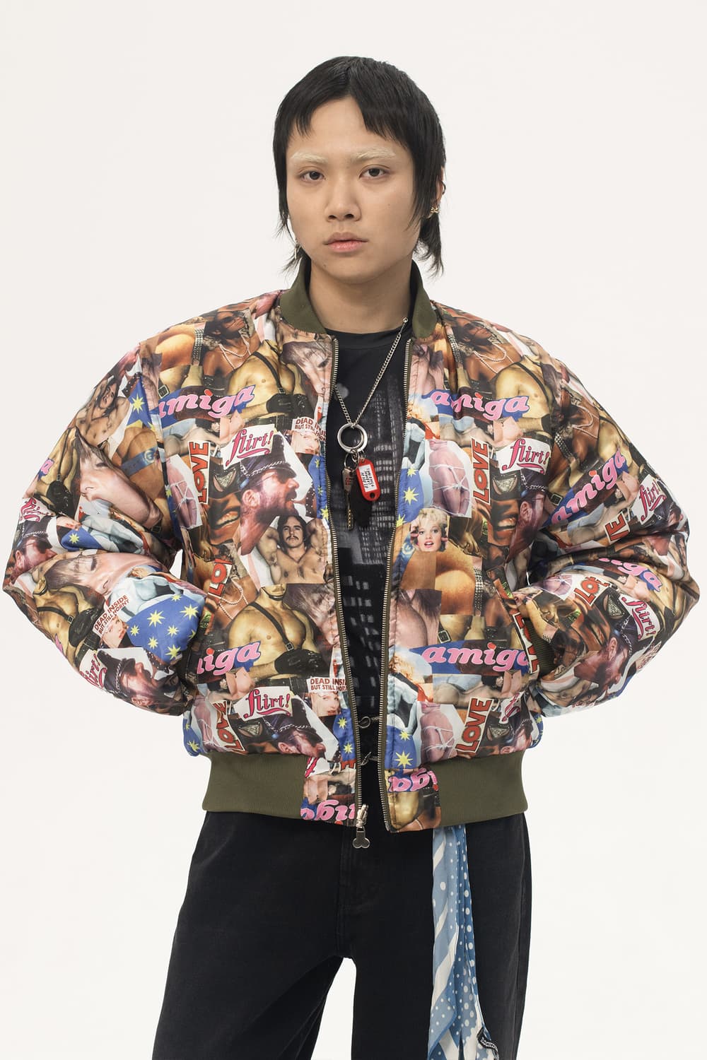 까르네 볼렌테 MA-1 마원 자켓 카키 리버시블 M 상품이미지5