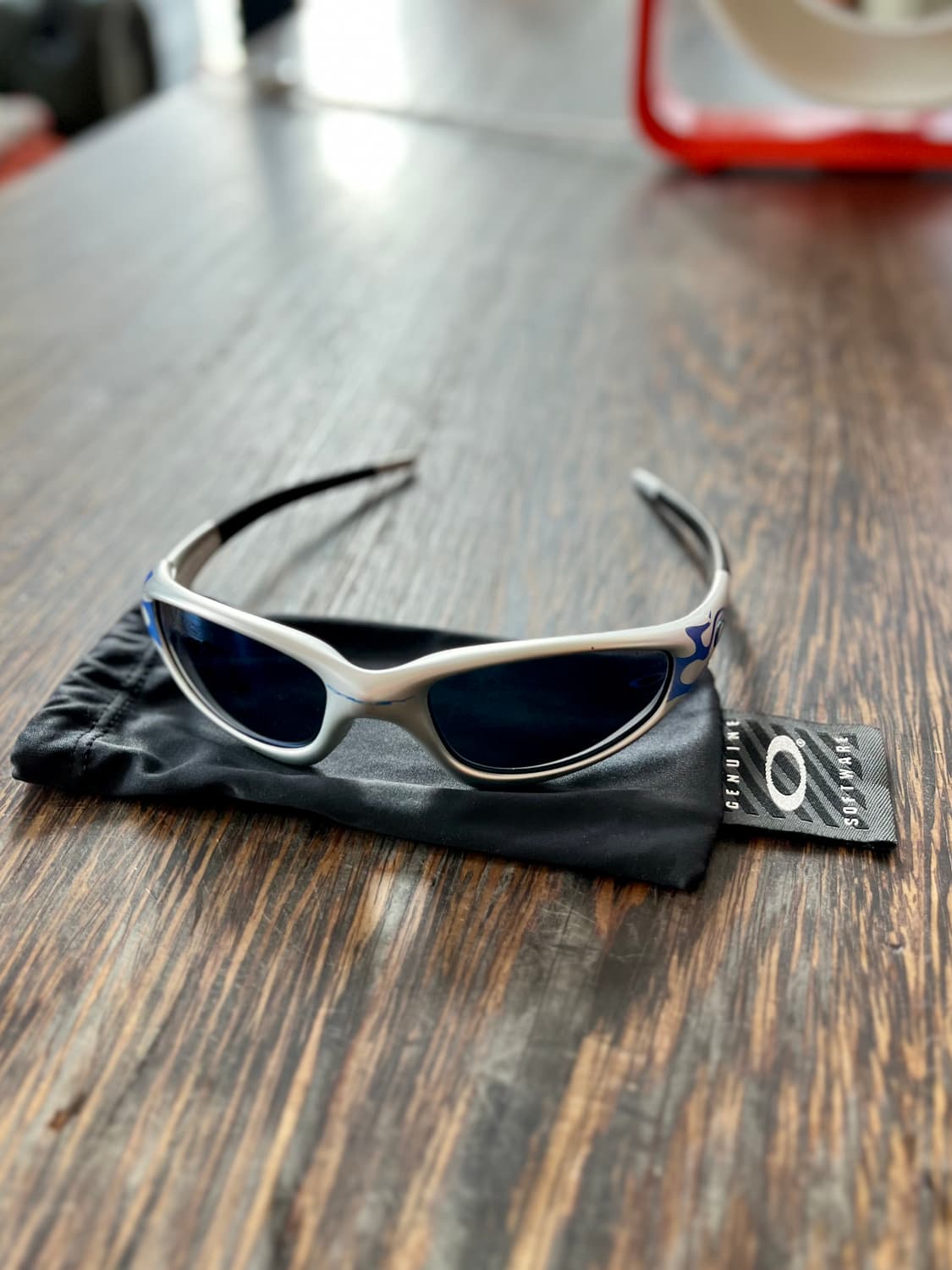 오클리 스트레이트자켓 1999 FMJ 블루 플레임 Flames 상품이미지1