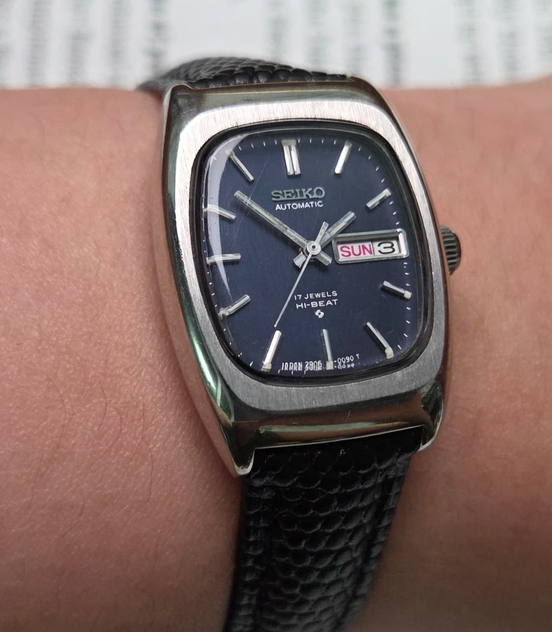 레어] 빈티지 세이코 하이비트 오리지널 블루청판 데이데이트 여성용 
 상품이미지9