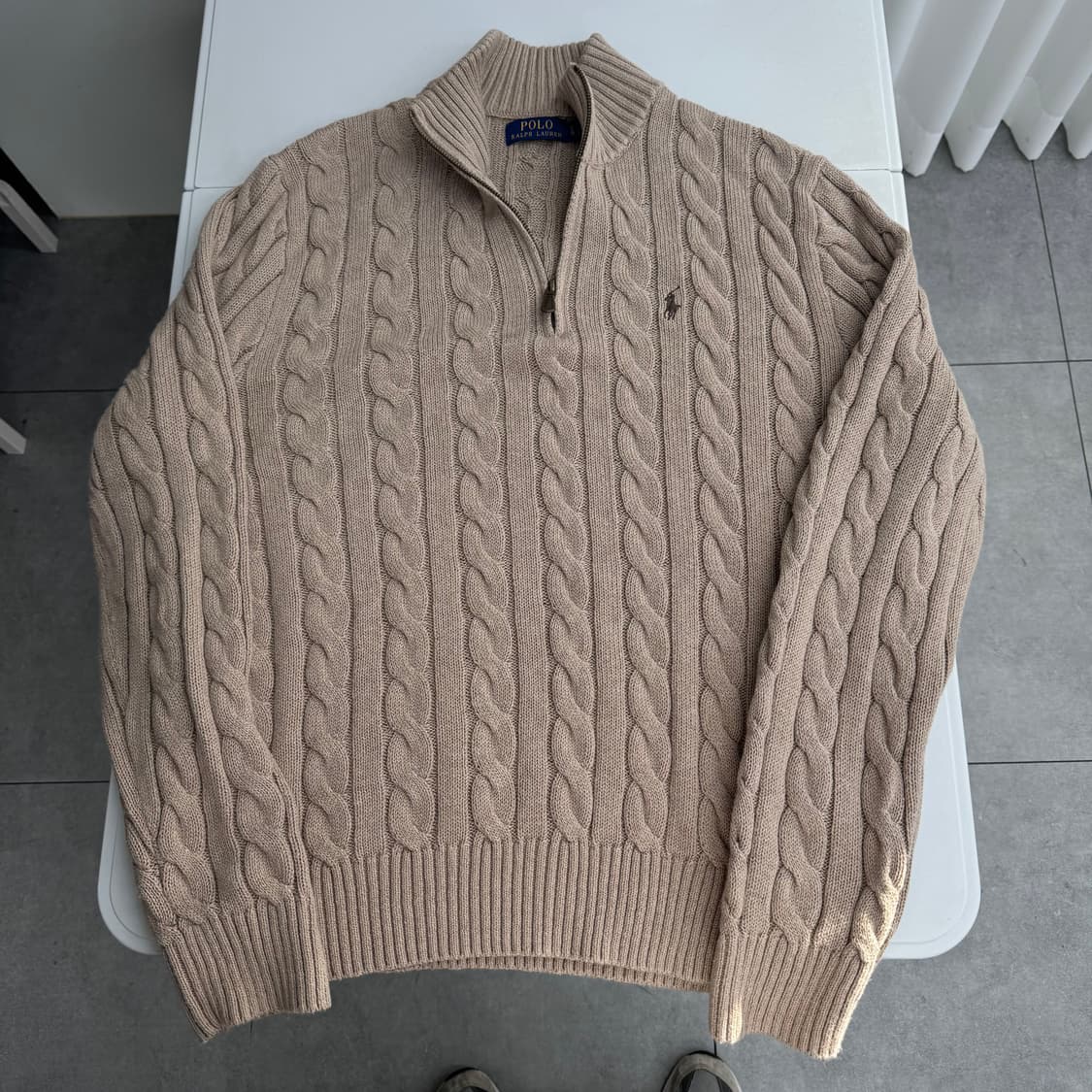 폴로 반집업 니트 상품이미지2