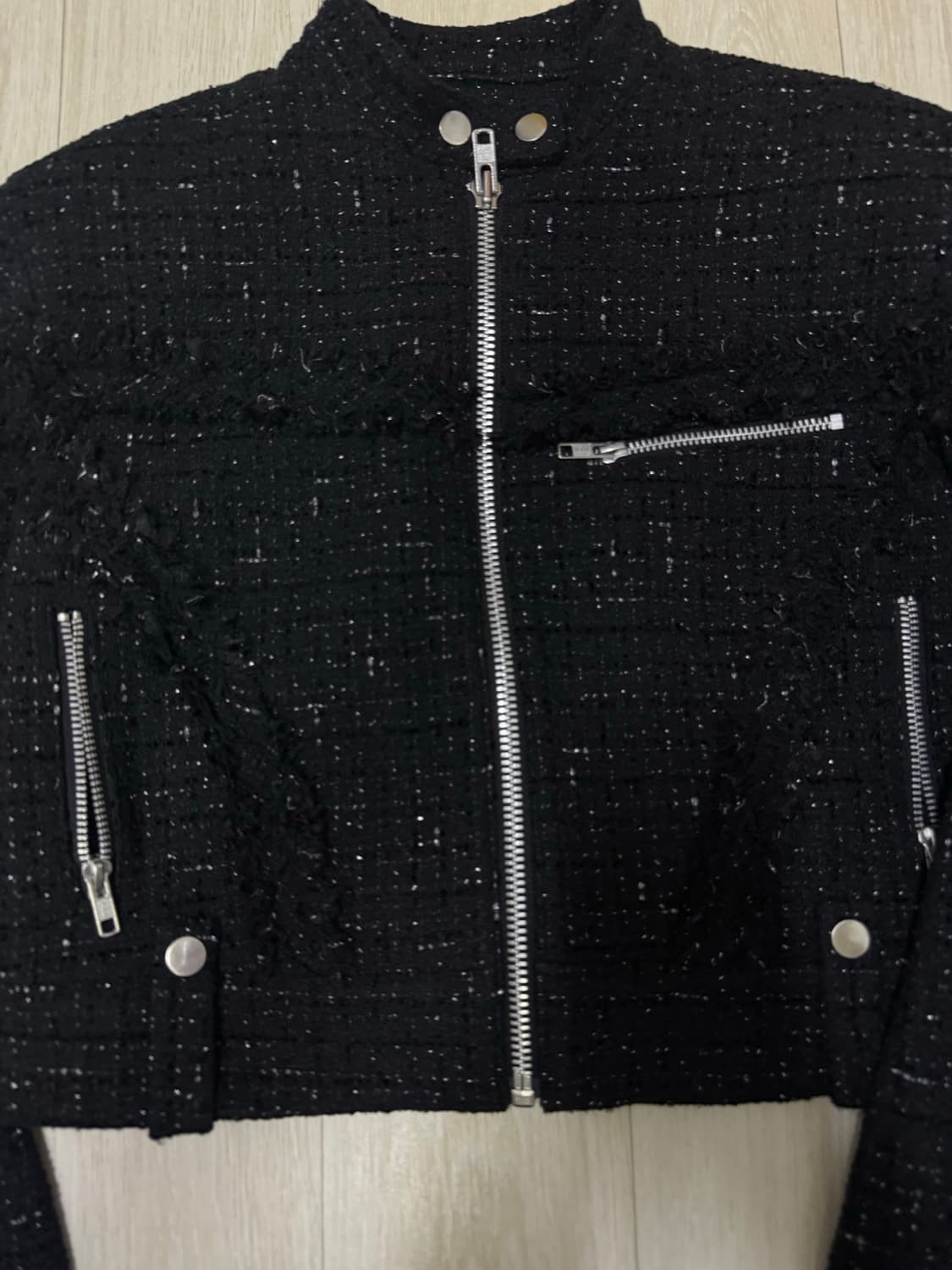 낫노잉 트위드 바이커자켓 상품이미지3