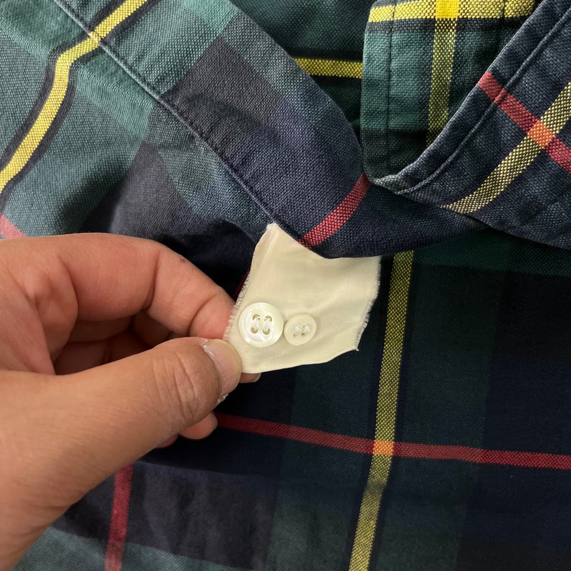 100 폴로랄프로렌 빈티지 체크 코튼 셔츠 상품이미지5