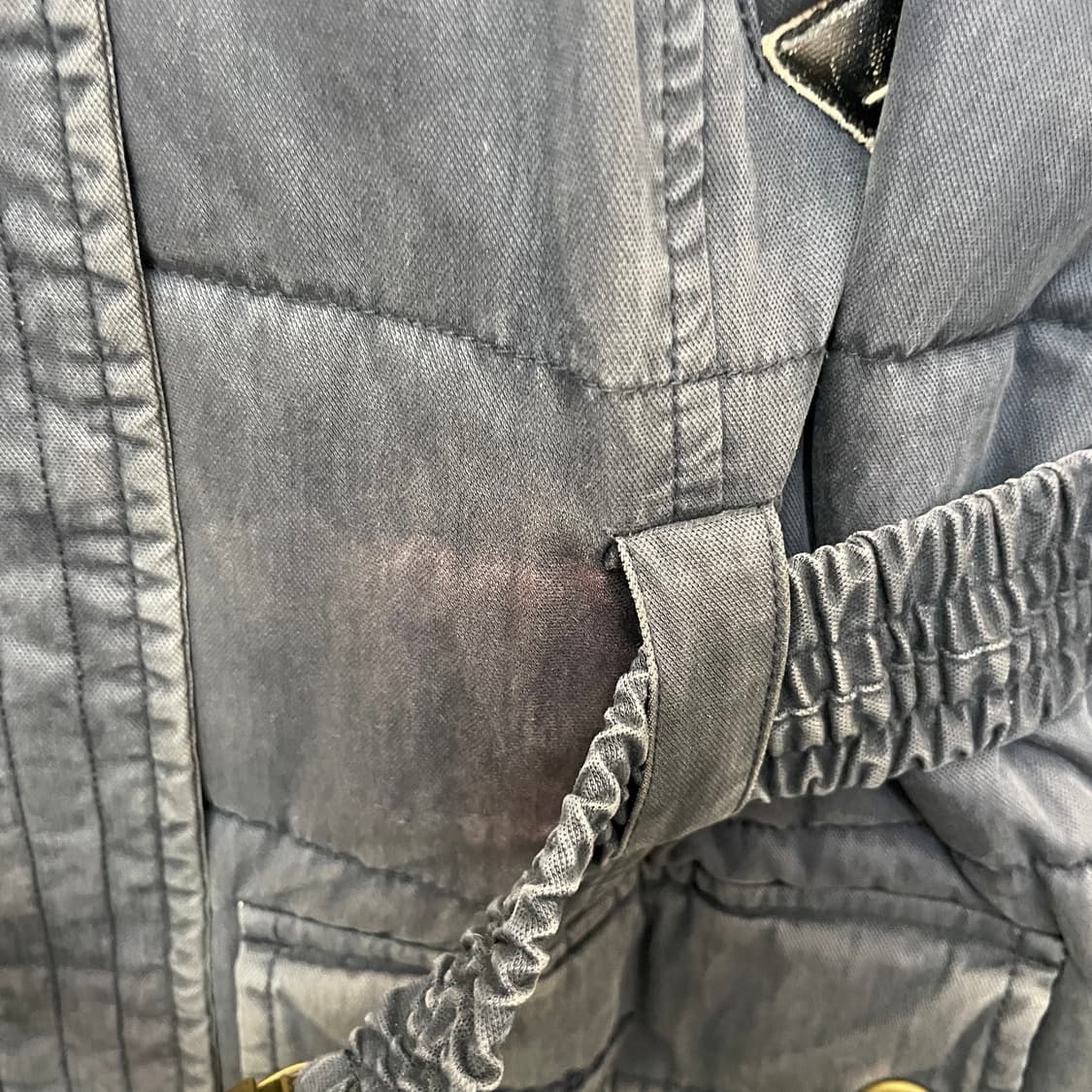 바버 네이비 벨티드 다운 패딩 상품이미지4