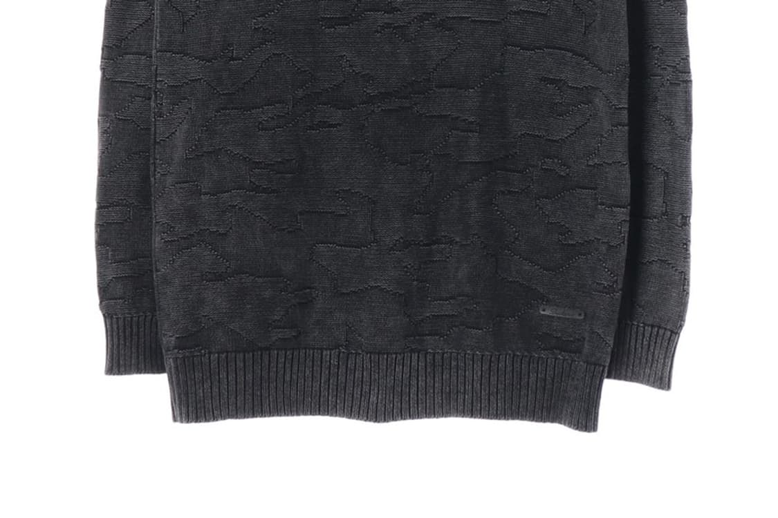 버커루 다크 카모플라쥬 자카드 니트 XL 상품이미지4