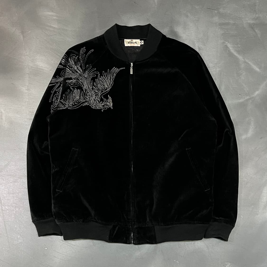  카라쿠리 타마시 자수 벨벳 스카쟌 y16168 상품이미지1