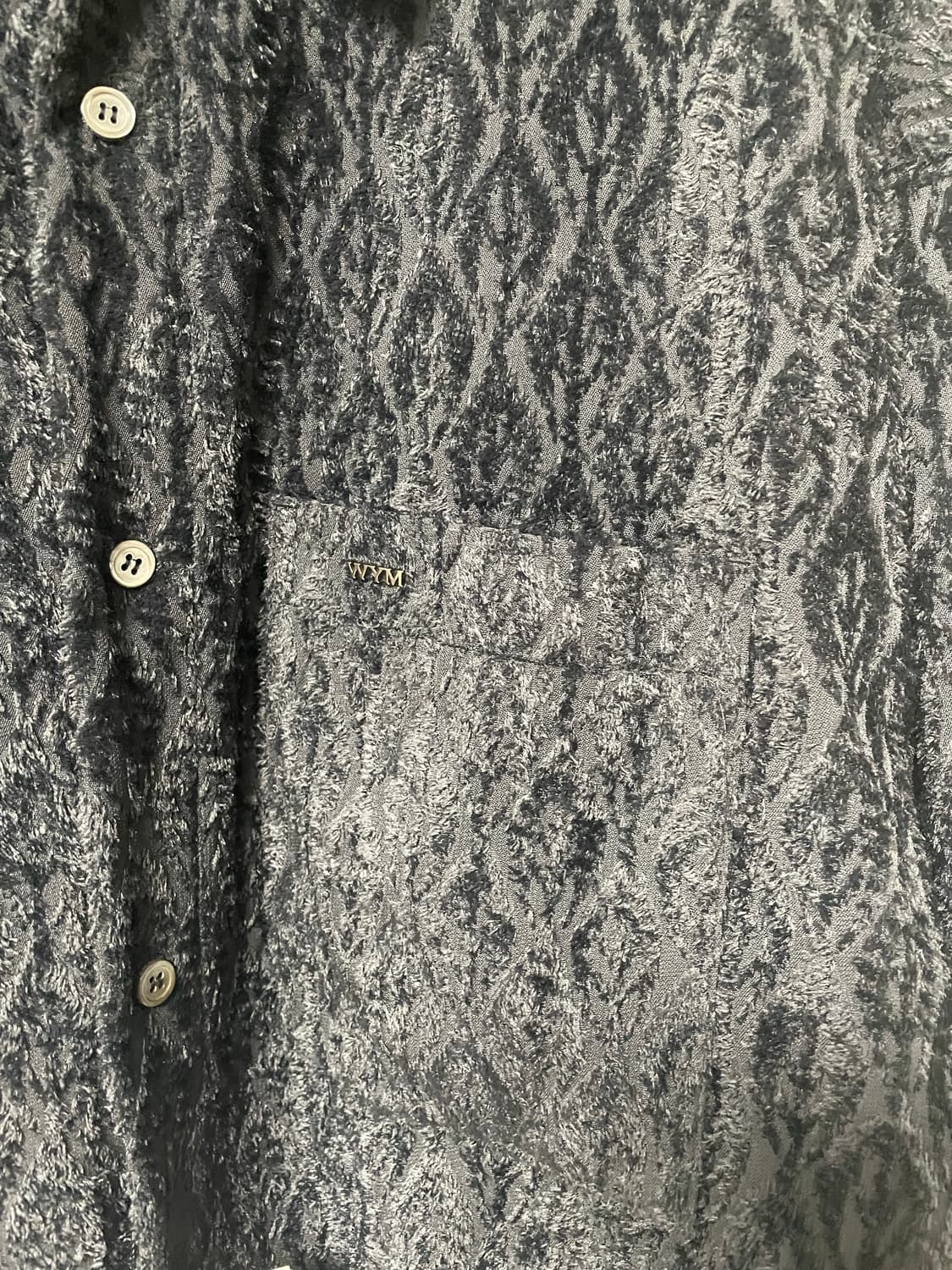 52사이즈 새상품, 우영미 24fw 피콕셔츠 네이비 상품이미지2