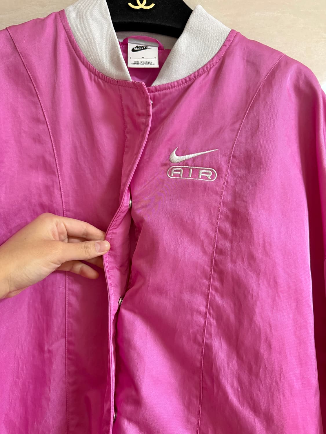 나이키 에어 우븐 봄버자켓 블루종 뉴진스 해린착용 상품이미지9