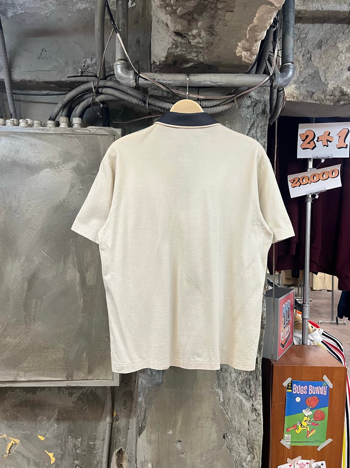 입생로랑 포켓 반팔 카라티 아이보리 100 #csz3608 상품이미지2