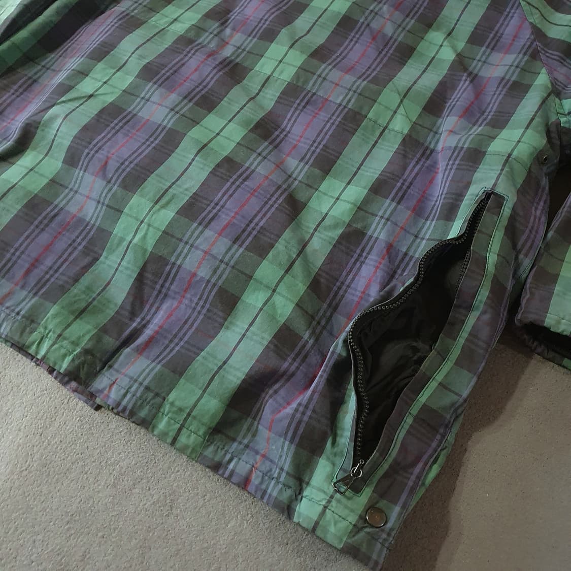 90s 버버리 타탄체크 블랙와치 헌팅 자켓 M 상품이미지5